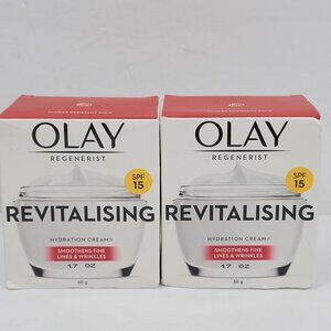 Olay Regenerist Revitalising Hydration Cream SPF 15 1.7 Oz Set of 2 NIB